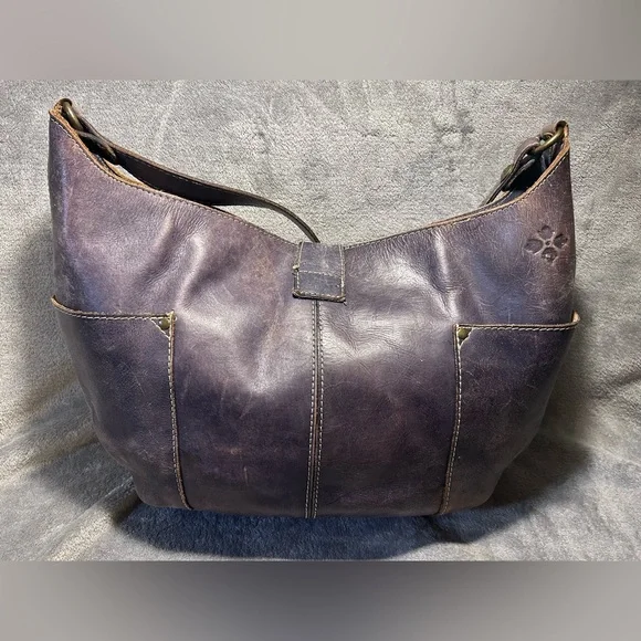 Patricia Nash Distressed Brown Leather Hobo